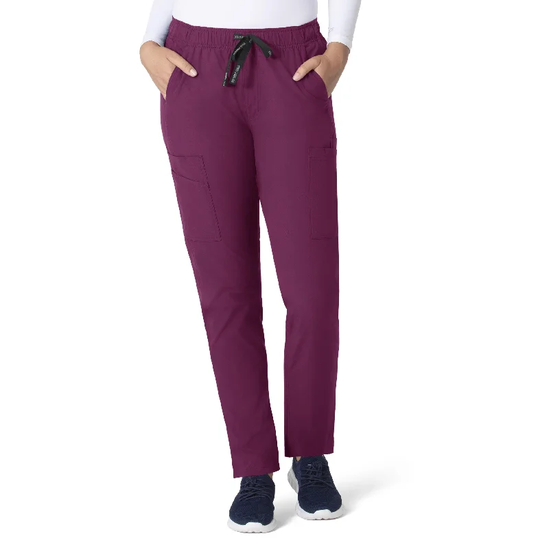 Carhartt Force Essentials Women's Straight Leg Scrub Pant - Wine