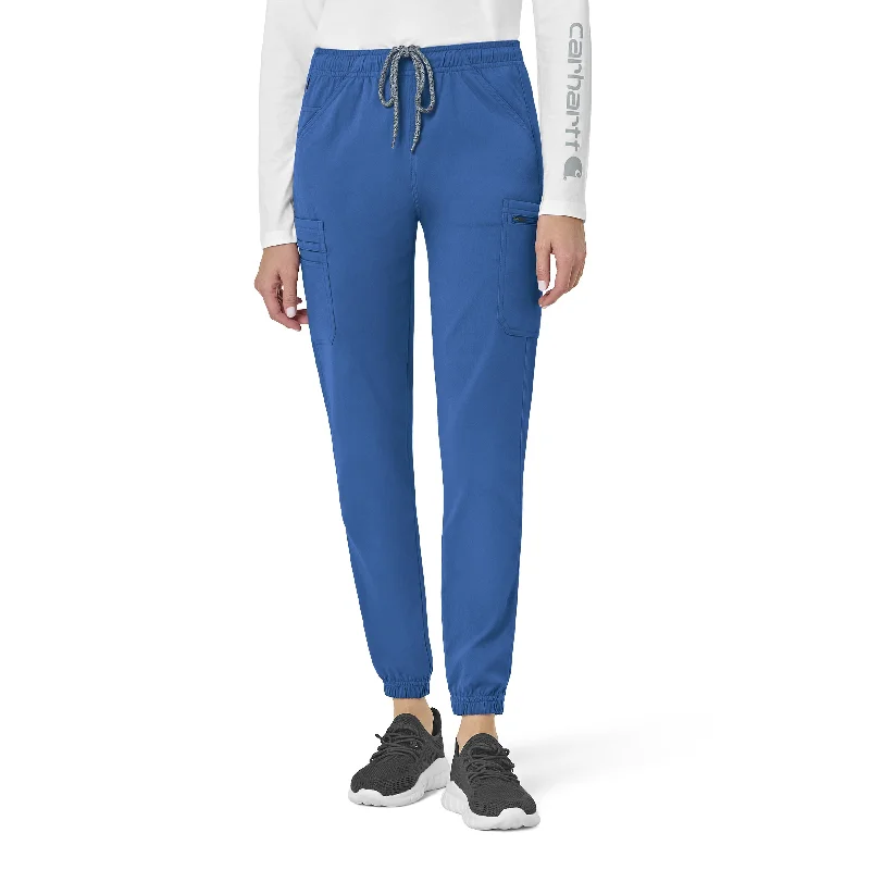 Carhartt Rugged Flex Peak Women's Cargo Jogger Scrub Pant - Royal