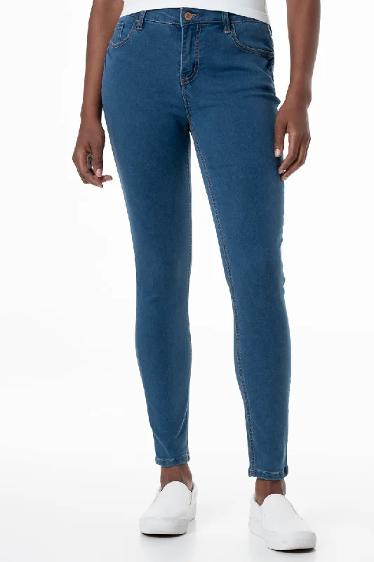 Rf01 Mid Rise Skinny Jeans _ 145802 _ Mid Wash