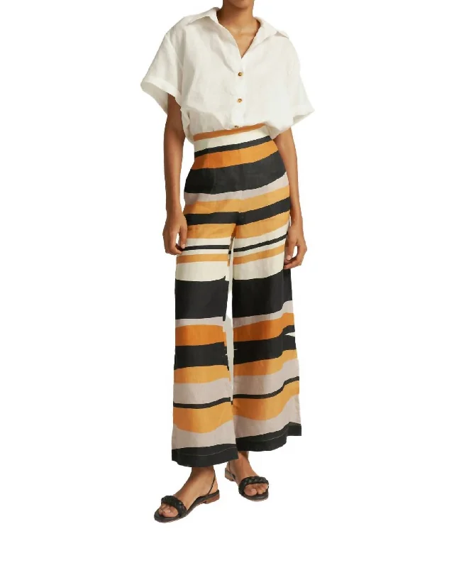 Toya High Waist Pants In Banda