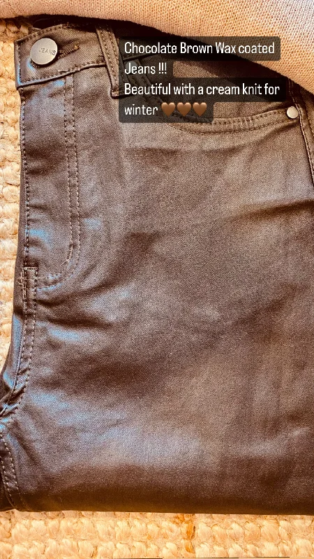 WAX COATED JEANS