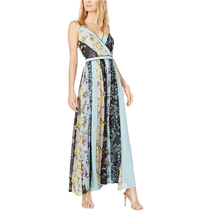 I-N-C Womens Patchwork Maxi Dress