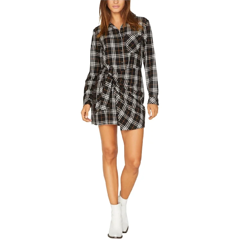 Sanctuary Clothing Womens Plaid Shirt Dress