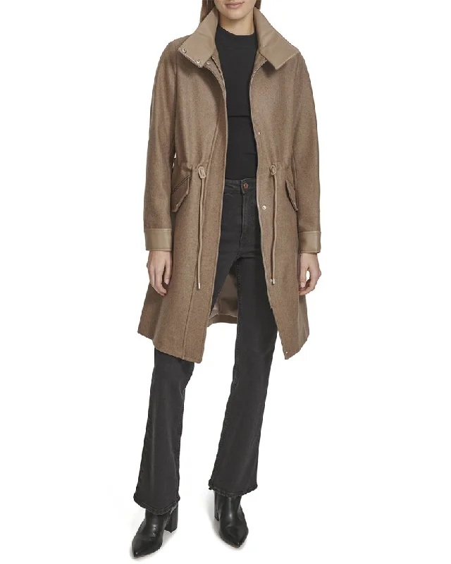 Andrew Marc Chesme Wool-Blend Coat