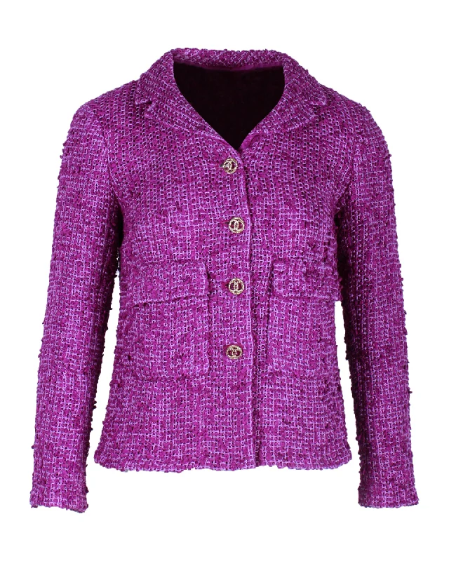 Chanel 2021 Jacket in Purple Tweed