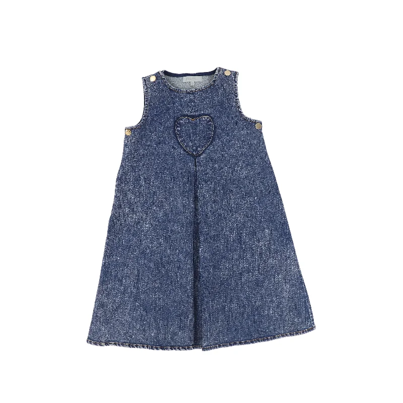 Bace Collection Denim Front Pleat Jumper [FINAL SALE]