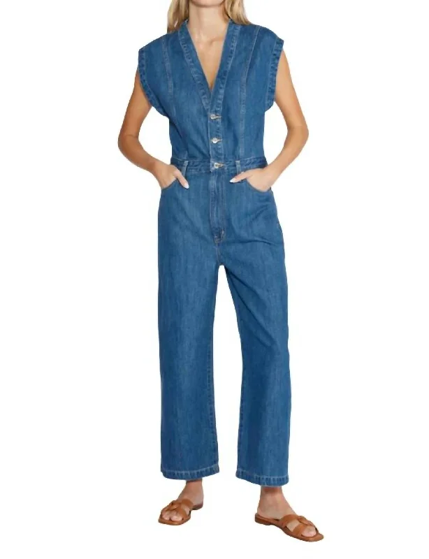 Camden Jumpsuit In Lagoonbay