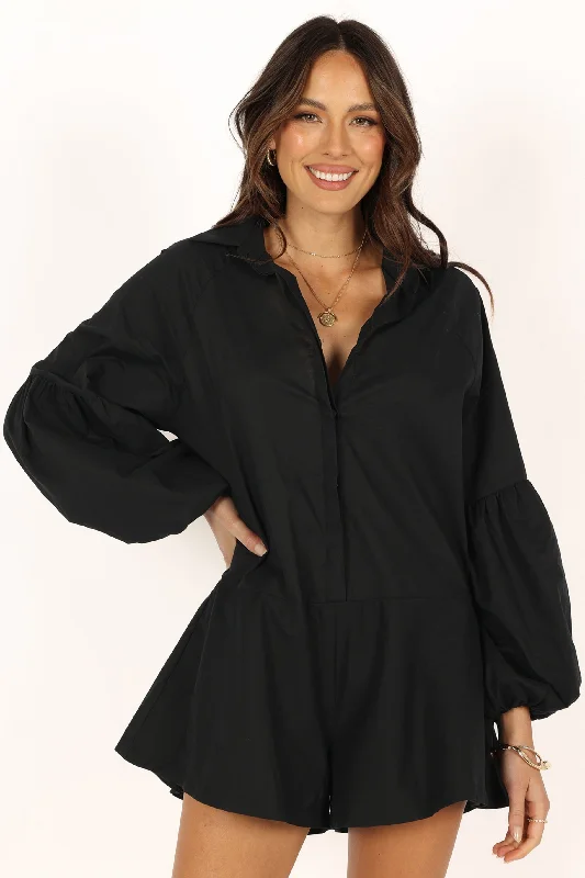 Elsa Romper - Black