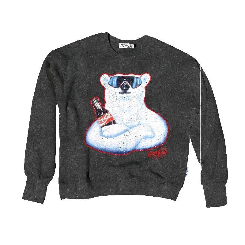 Coca Cola Polar Bear - Classic Crewneck Sweater - Black Snow