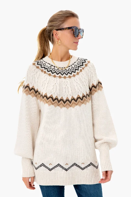 Dove Fair Isle Wren Sweater