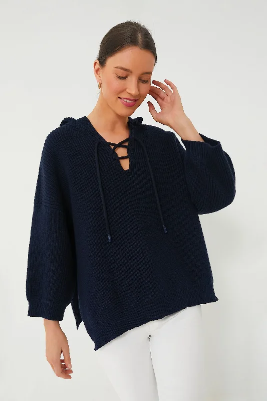 Navy Knit Declan Pullover