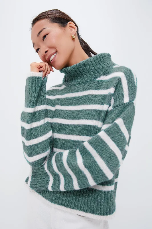 Palm Green Josephine Stripe Sweater