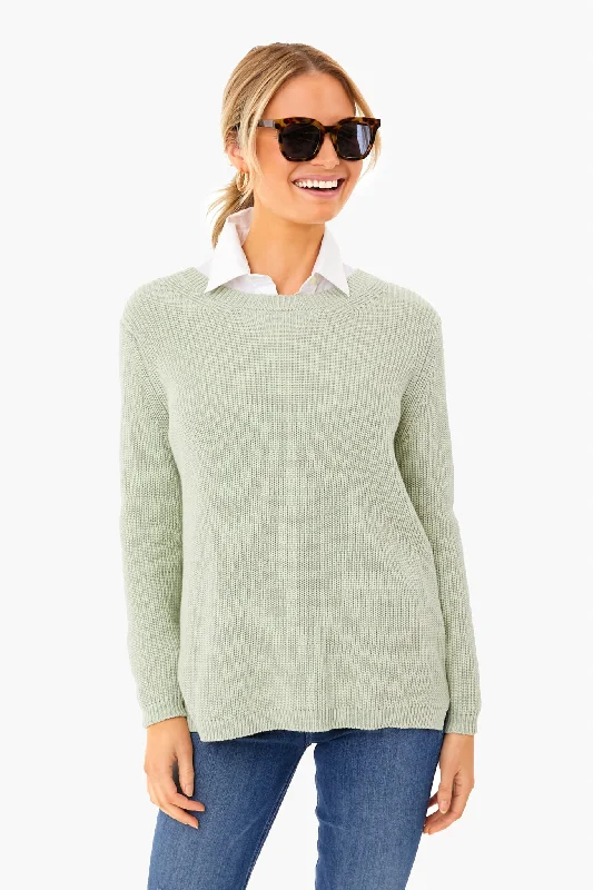 Pistachio Emma Shaker Sweater