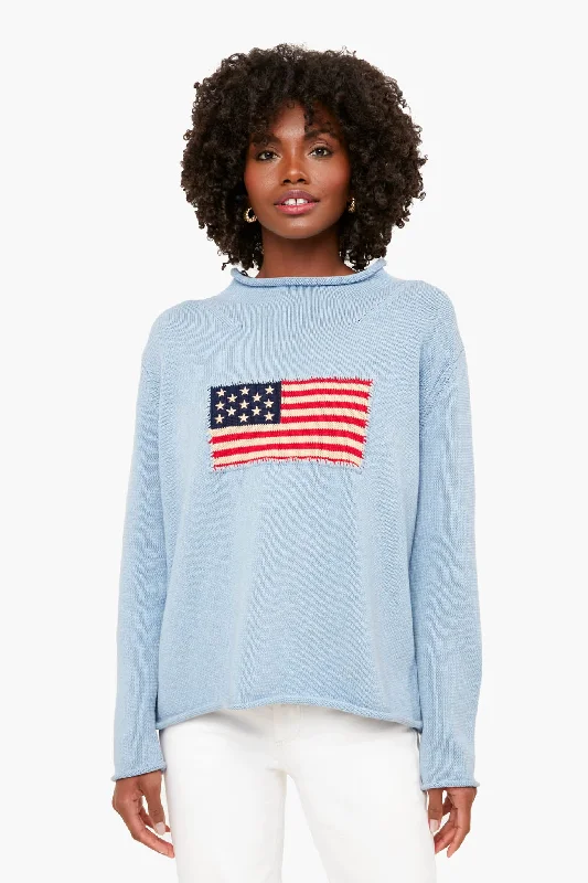 Slate Blue Americana Sweater